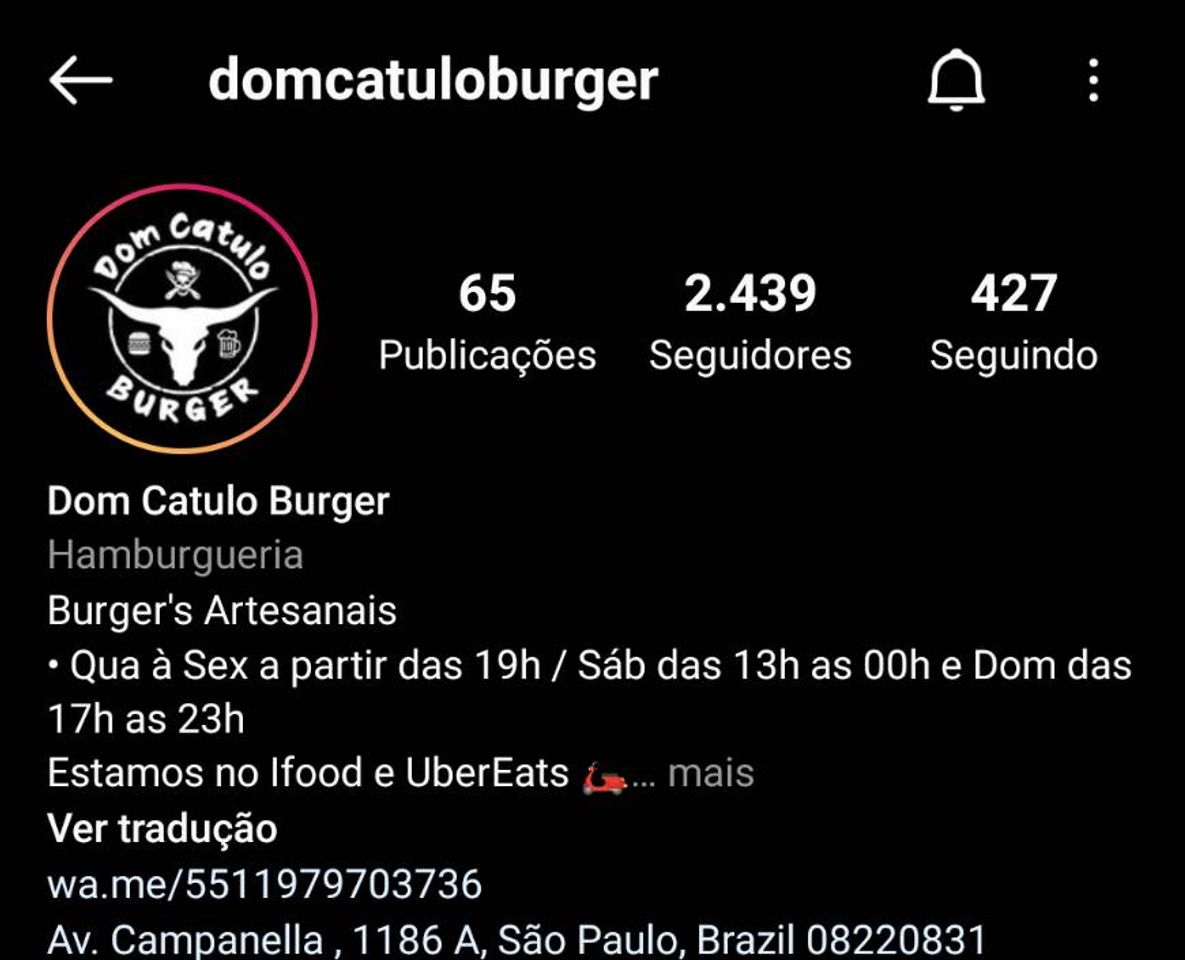 Restaurantes Dom Catulo Burger