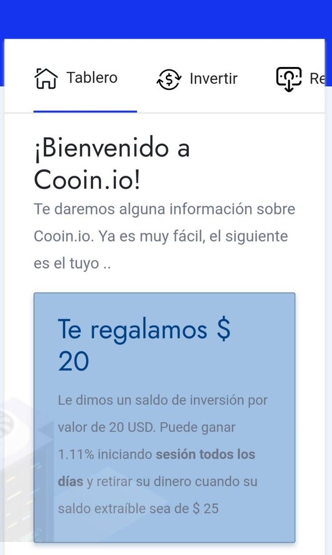 Apps Gana 20usd solo por registrarse. 