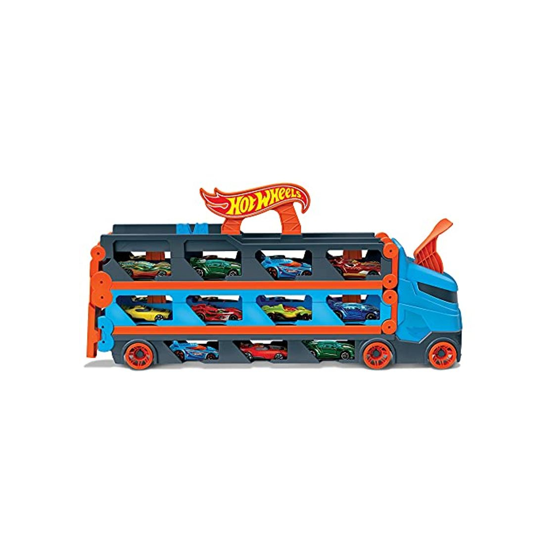 Producto Hot Wheels Camión de transporte convertible en pista para coches de juguete,