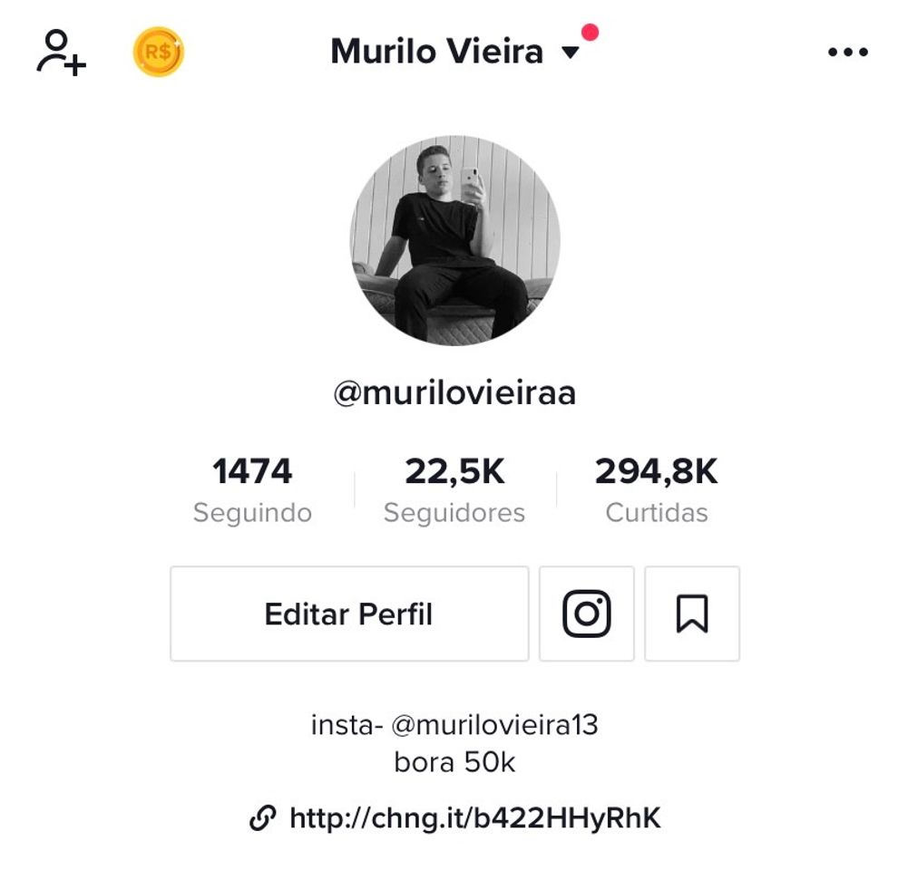 Moda Este é o meu perfil no tiktok, lá eu posto conteúdo todo dia