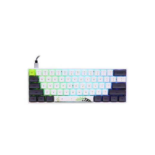 EPOMAKER SK61 61 Keys Hot Swappable Mechanical Keyboard with RGB Backlit, NKRO,Type-C