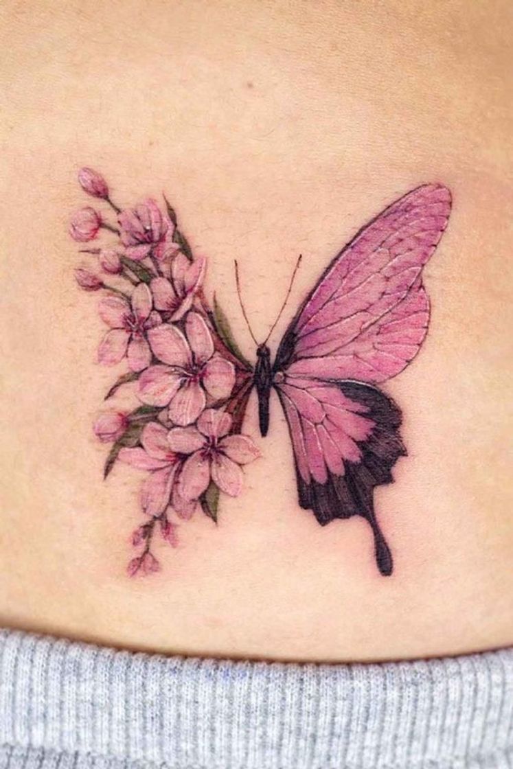 Fashion Inspiração de tatuagem borboleta