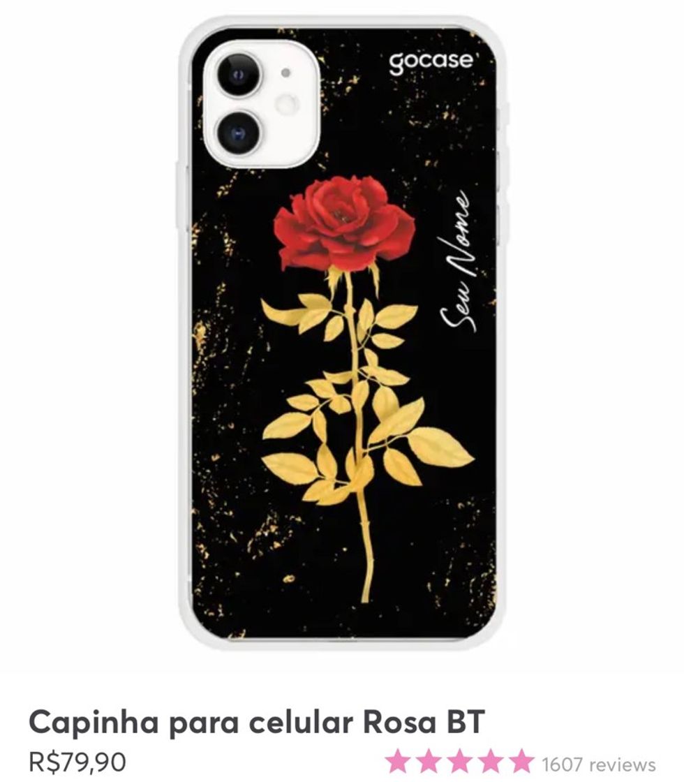 Product Capinha para celular Rosa BT