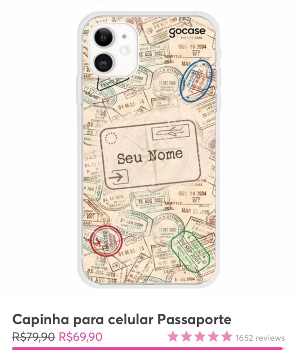 Product Capinha para celular Passaporte