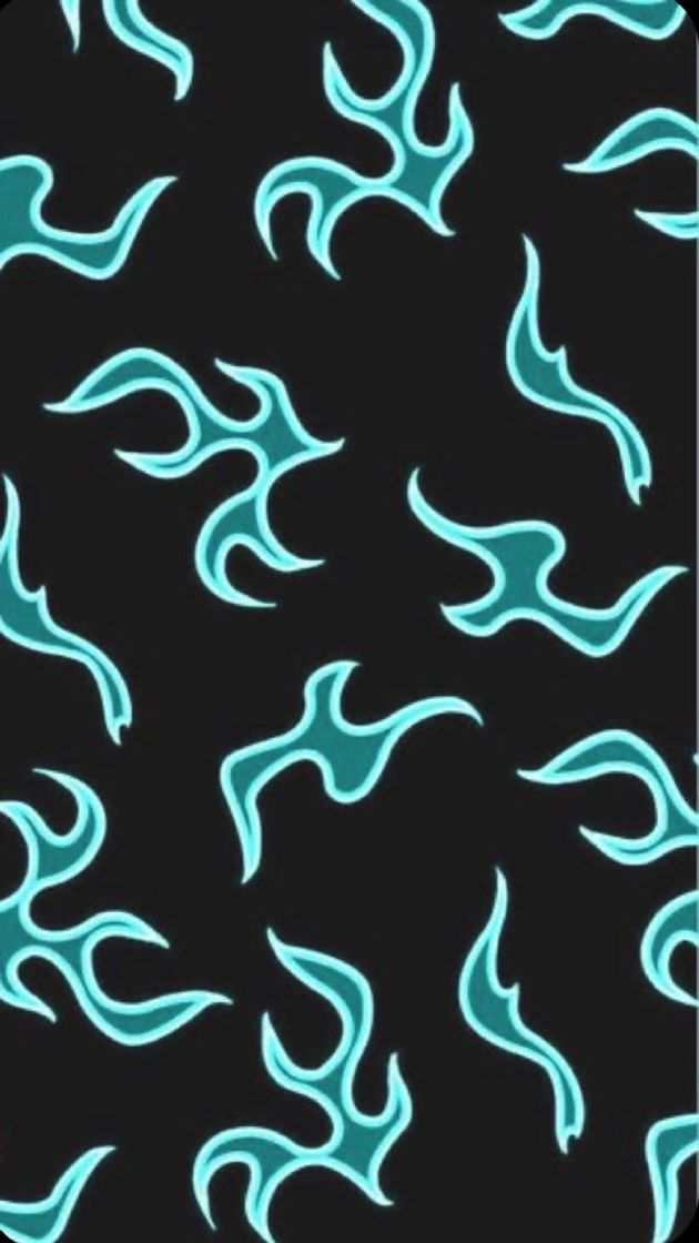 Fashion Blue fire wallpaper