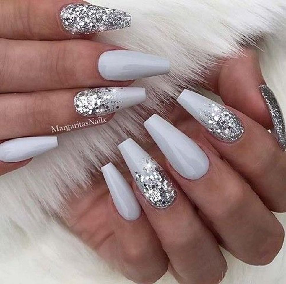 Fashion White Glitter ✨🤍