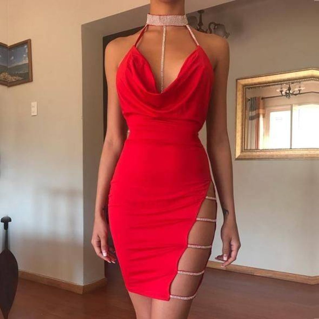 Moda Vestido vermelho 