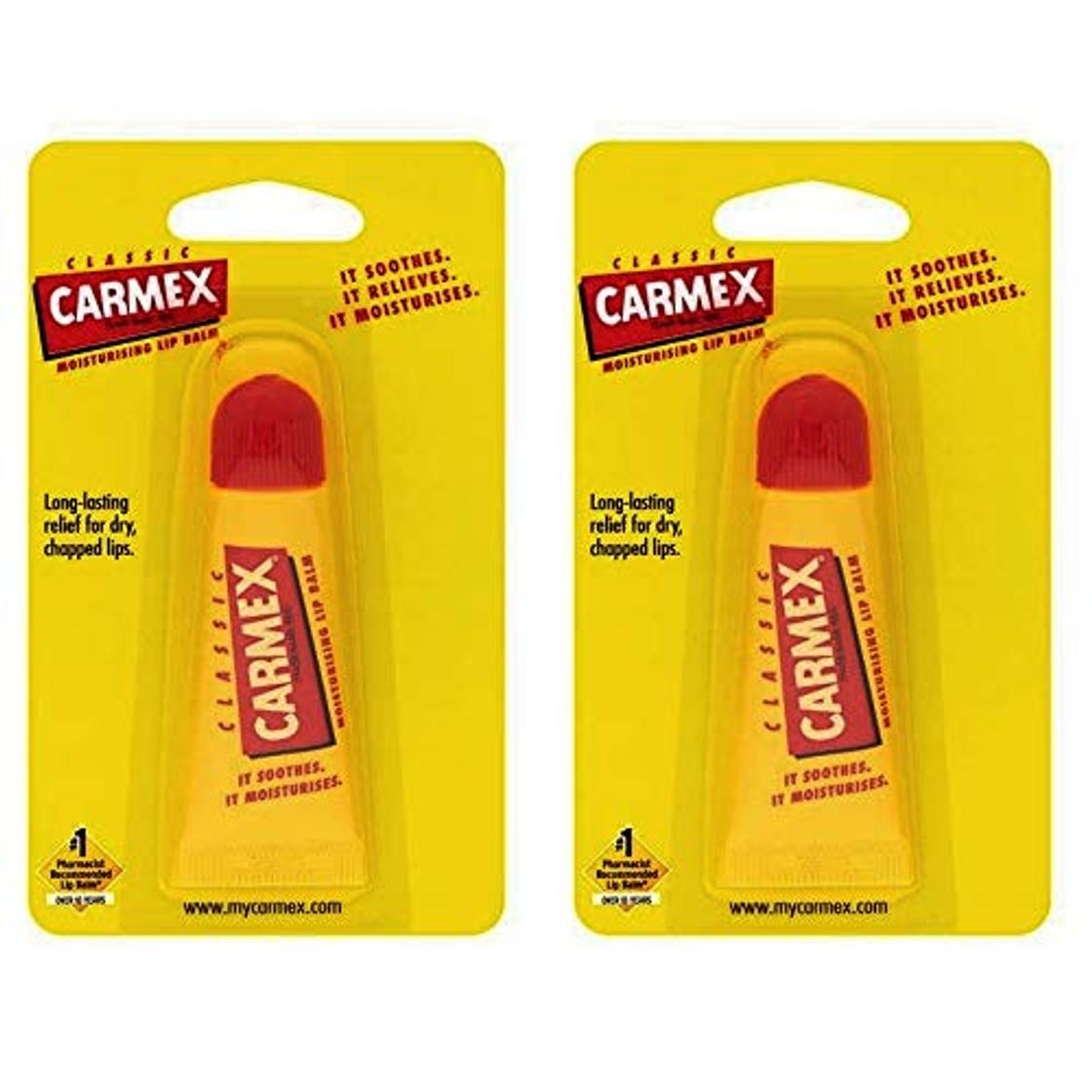 Social Carmex Bálsamo Labial Hidratante Clásico en Tubo Chapstick 10gr