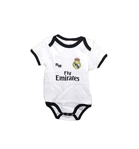 Real Madrid FC Body Niños - Producto Oficial Primera equipación 2018/2019