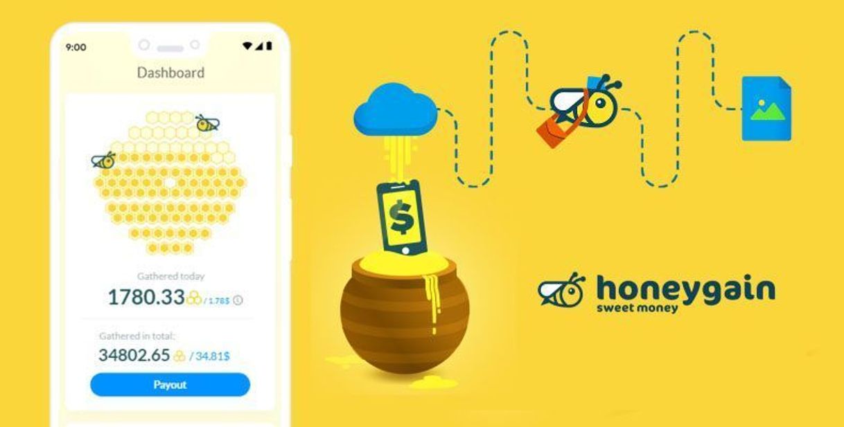 Aplicaciones Honeygain. App que genera ingresos con navegar en internet