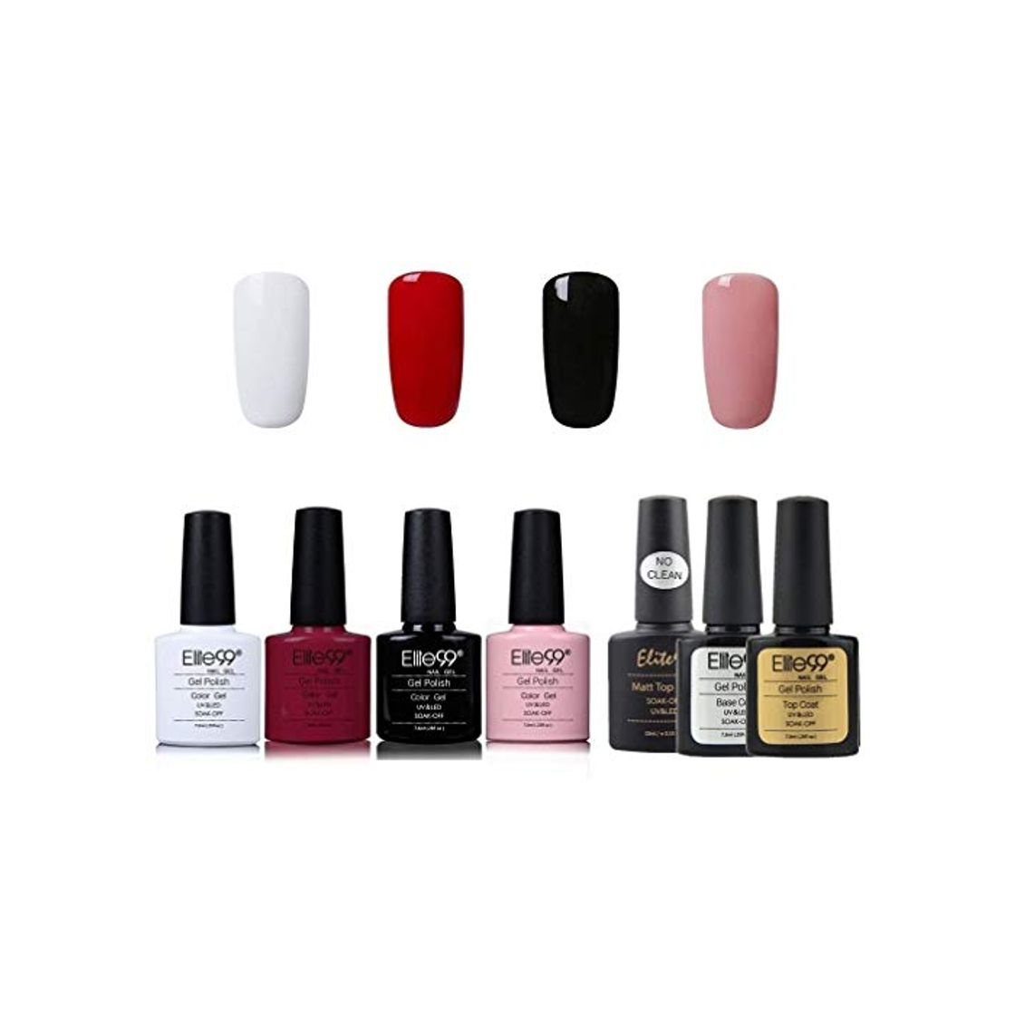 Elite99 Esmalte de Uñas Semipermanente Uñas de Gel UV LED Kit de