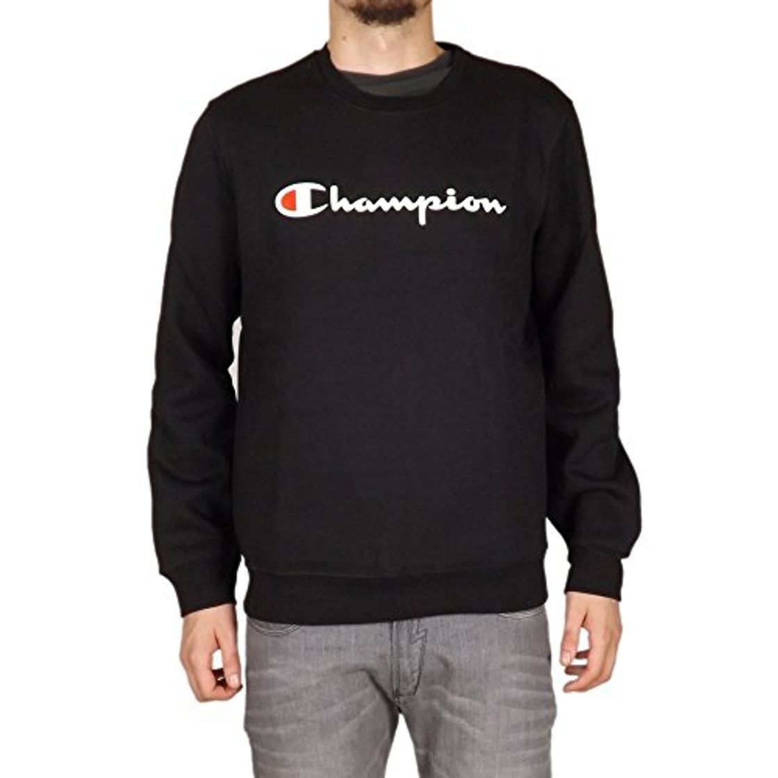 Producto Champion Classic Logo para Hombre Sudadera, Negro