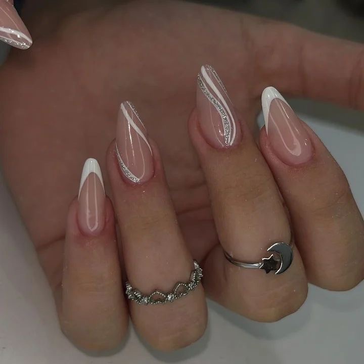 Social branco/glitter