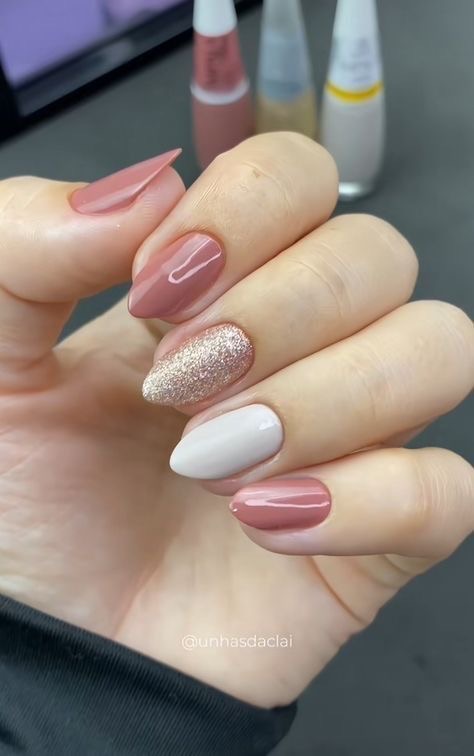 Social Nude/glitter/branco
