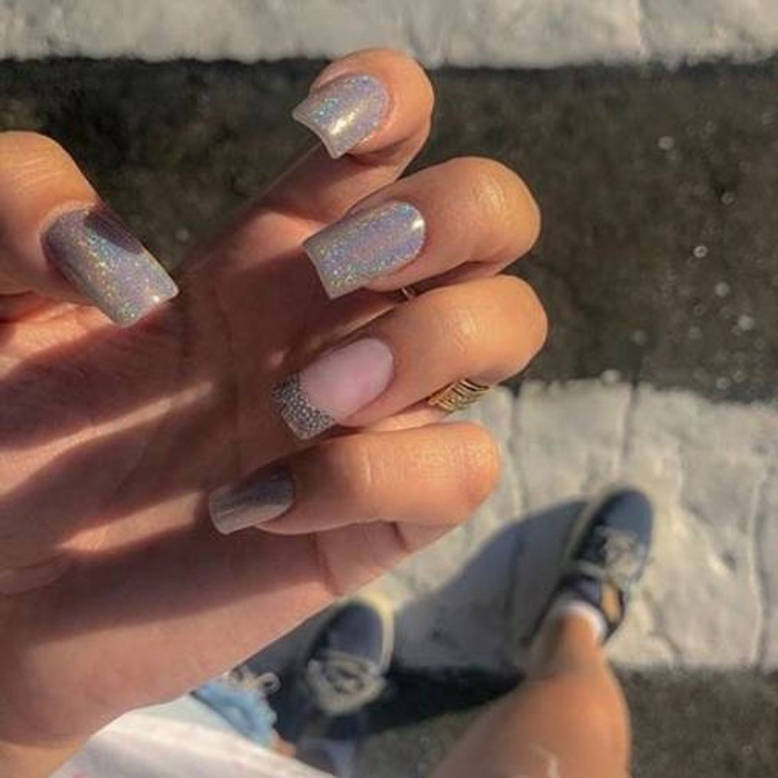 Moda Unhas holográficas 