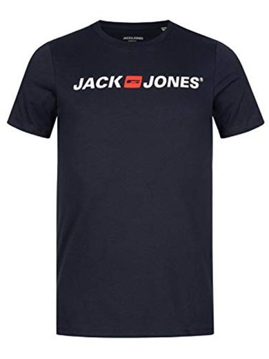 JACK & JONES Jjecorp Logo tee SS Crew Neck Noos Camiseta, Azul