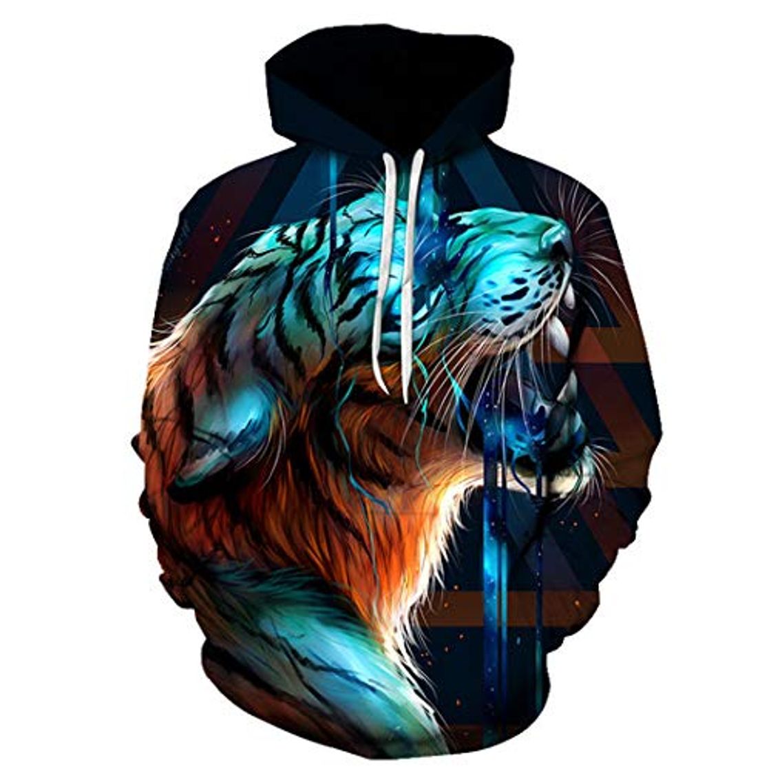 Fashion Sudaderas con Capucha con Estampado de Animales con Estampado 3D Sudaderas con Capucha de Tigre Coloridas Hombres Mujeres Ropa de Calle Picture color1 Asian Size 4XL