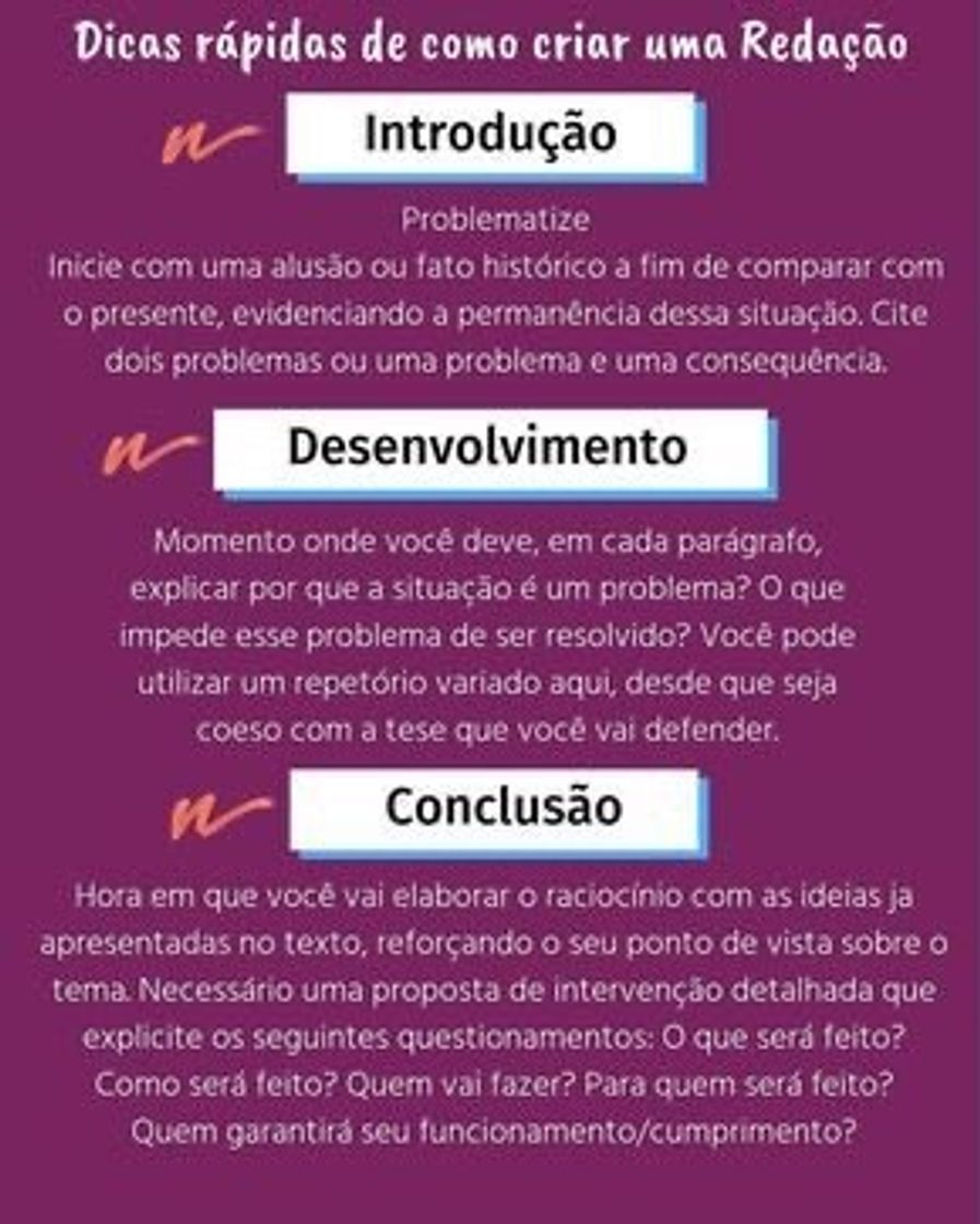 Fashion Dicas de redação 