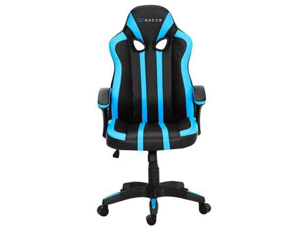 Moda Cadeira Gamer XT Racer Reclinável Preta e Azul - Force Serie