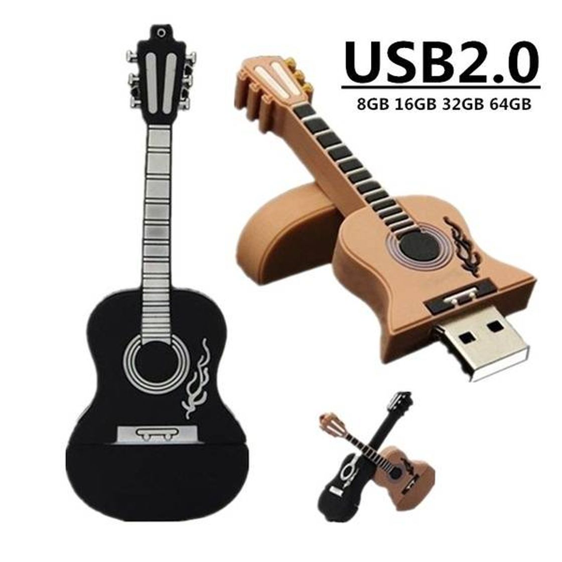 Fashion USB Con forma de Guitarra