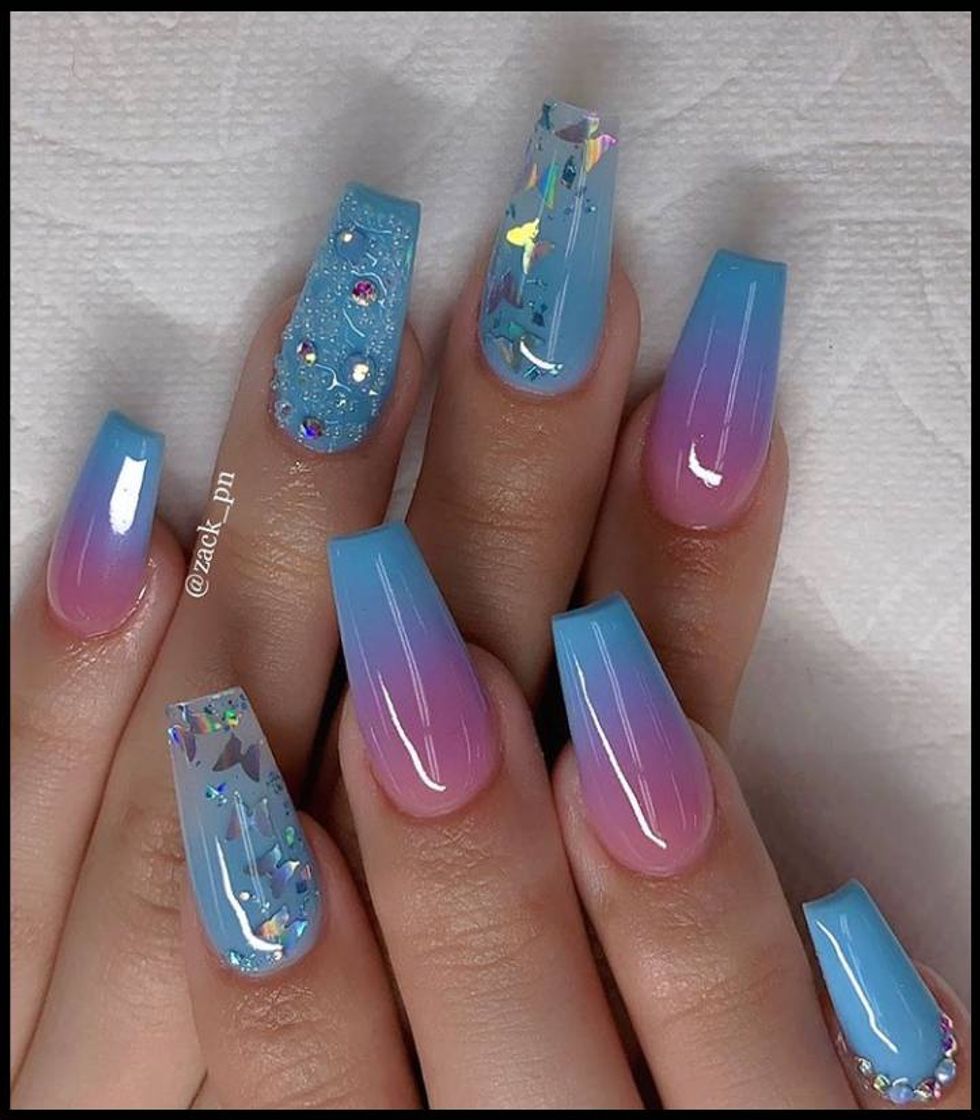 Social Nails🌺💖💙❤️