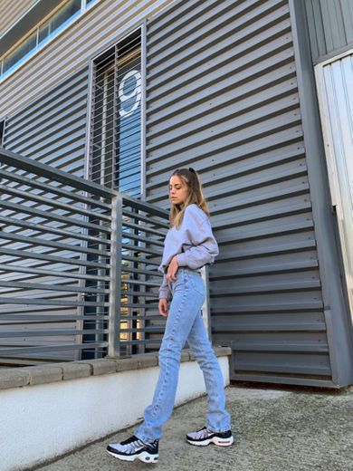 Straight fit vintage jeans - Women's fashion