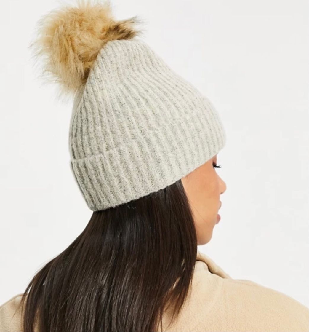 Moda Gorro blanco con pompón Winter Blur de Columbia