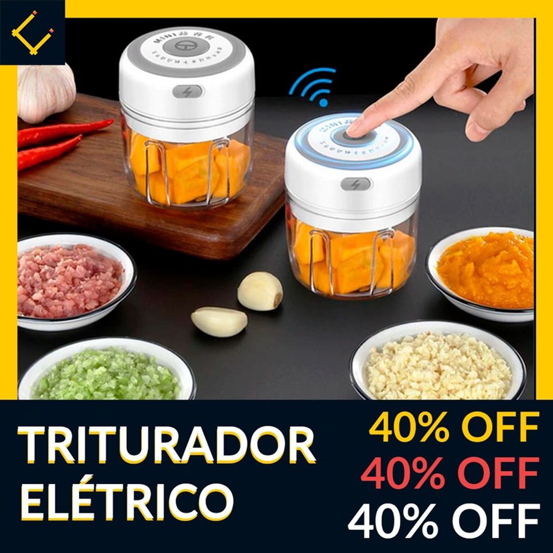 Moda Triturador Elétrico USB