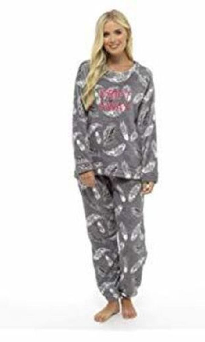 Moda Pijama de pijamas cómodos pijamas Snuggle pijamas cálidos pijama Twosie Set