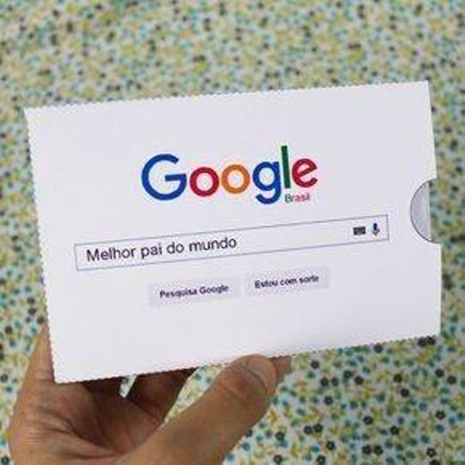 DIY: Cartão Google melhor pai do mundo
