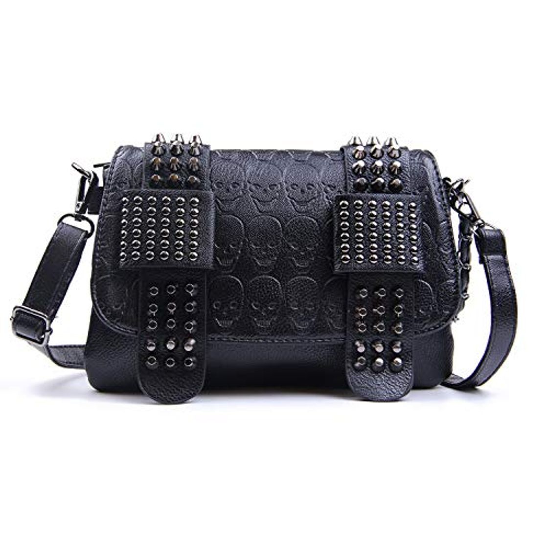 Product EVEOUT Bolso Bandolera Estampado de Calaveras Punk para Mujer Bolso de Hombro