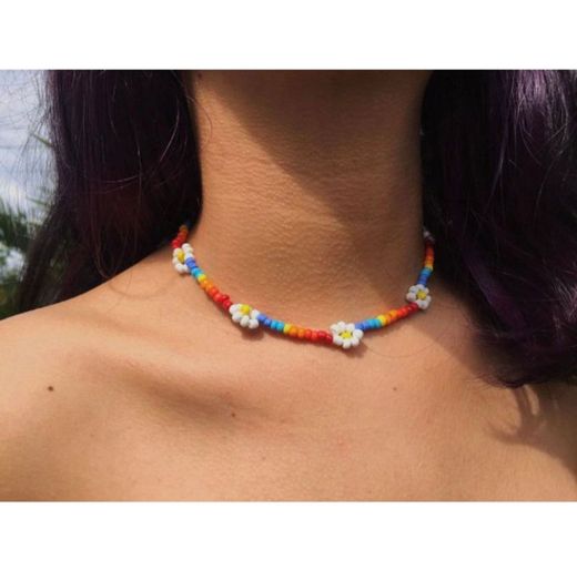 Choker de miçanga🌈