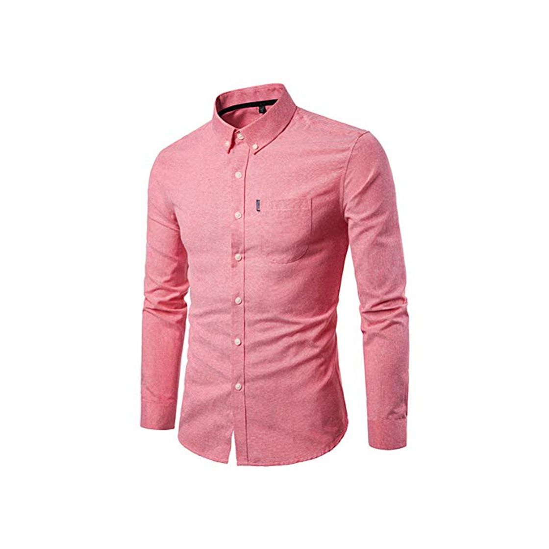 Product MUMU-001 Camisas de Hombre   Primavera Otoño Casual Sólido Manga Larga Camisa de Color