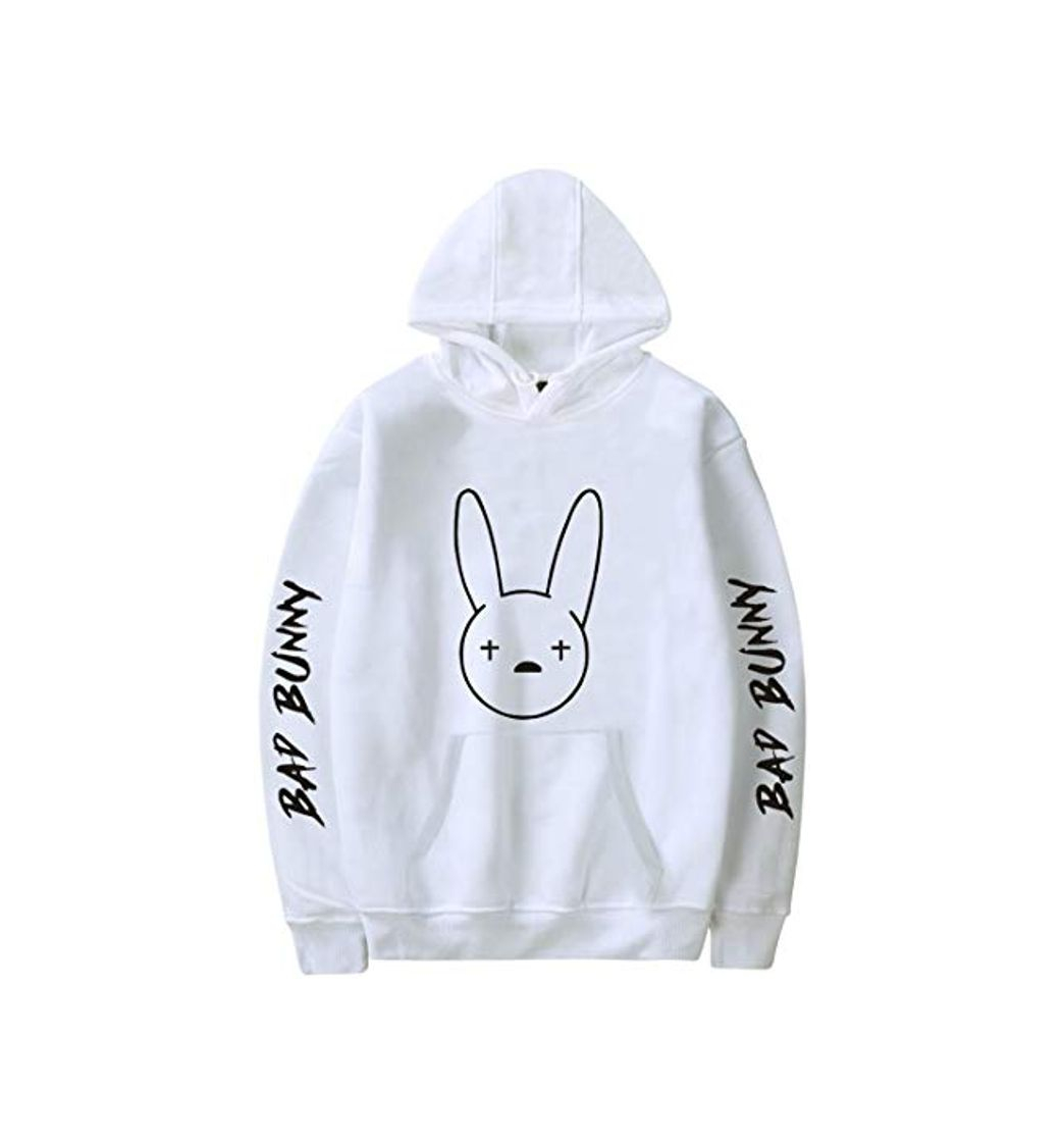 Moda MINIDORA Bad Bunny Hoodie para Hombre Sudadera con Capucha Jersey para Fans