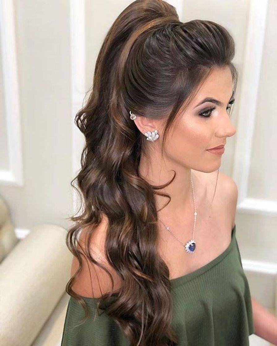 Moda Penteado com topete ✨ Muito lindo