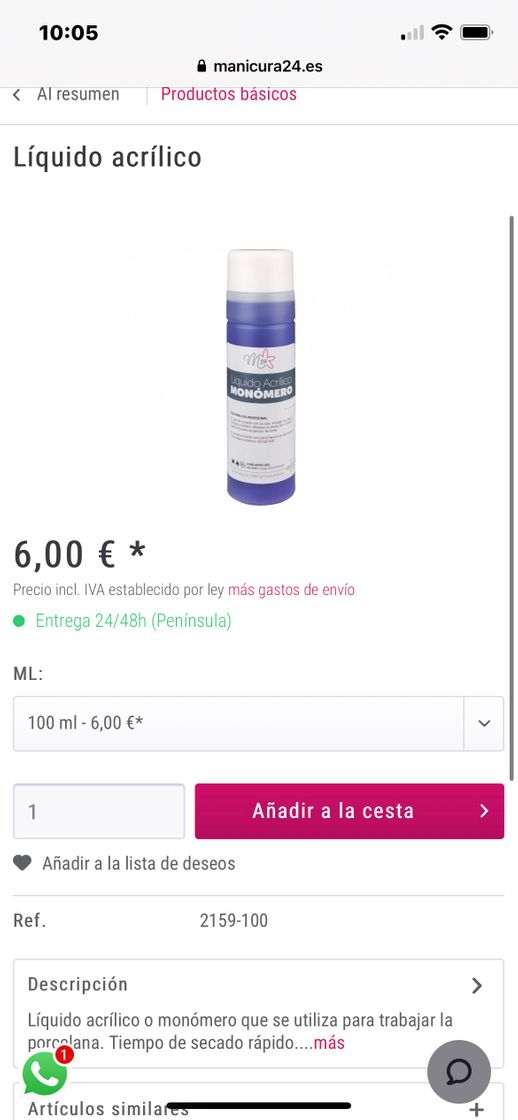 Products Líquido acrílico