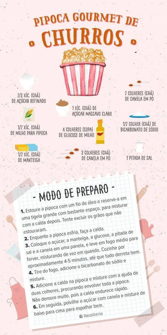 Moda Pipoca de churros gourmet