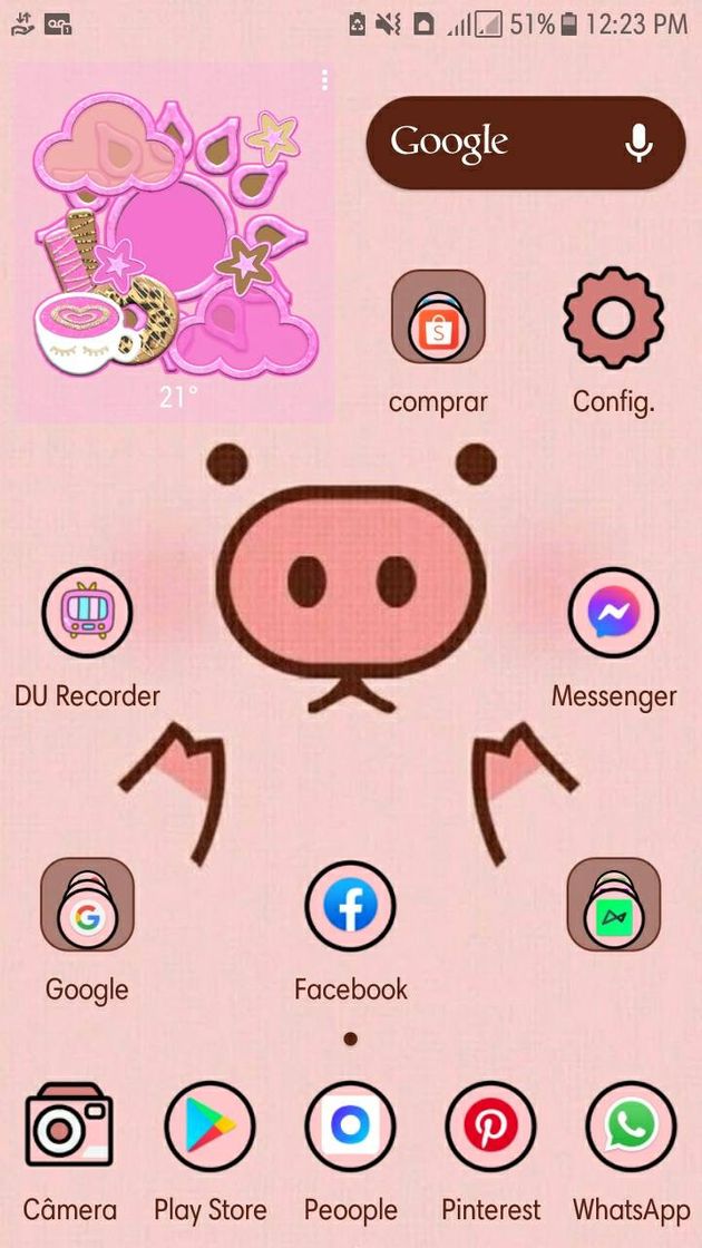 Fashion tema samsung com nova launcher