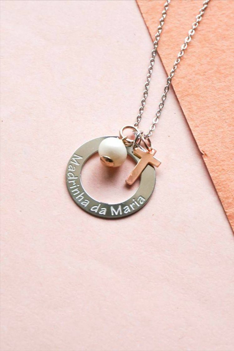 Social Colar madrinha com cruz