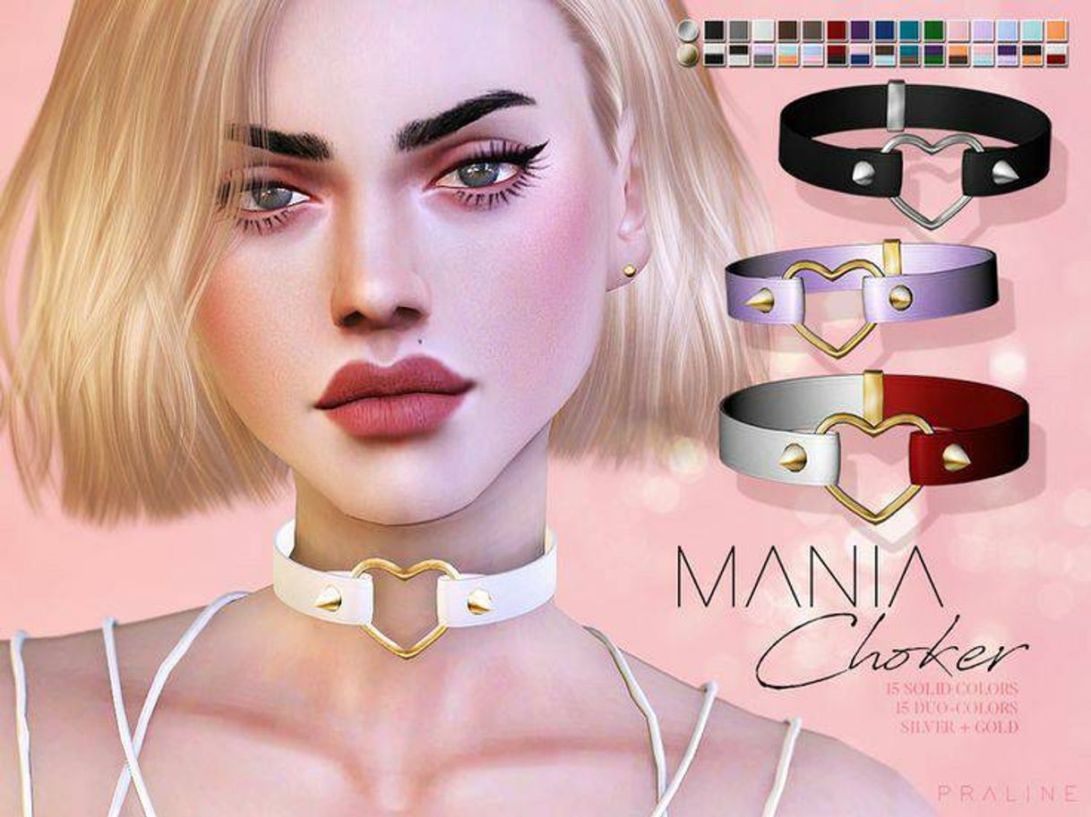 Moda Choker coração