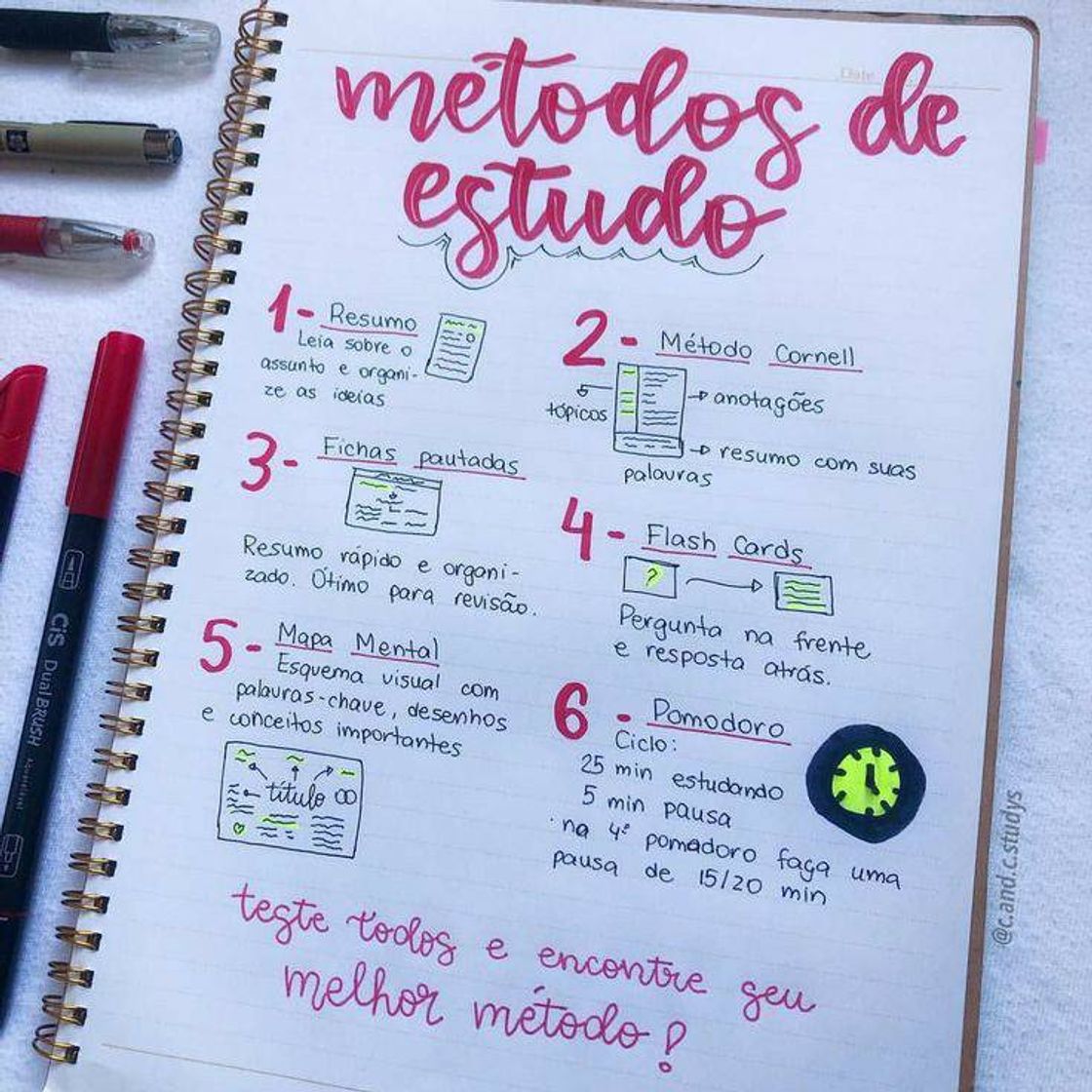 Moda Métodos de estudos 