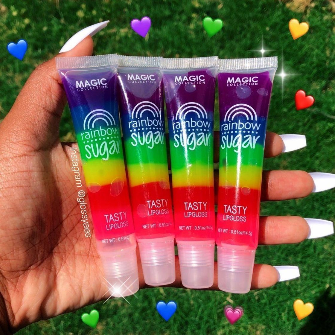 Social Gloss arco-íris 🌈