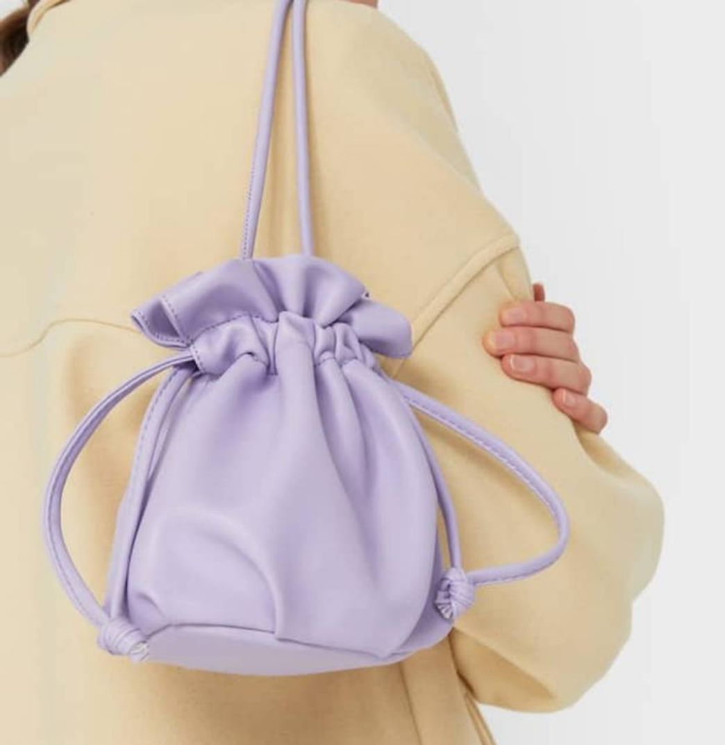 Social STRADIVARIUS Mala tipo saco franzida