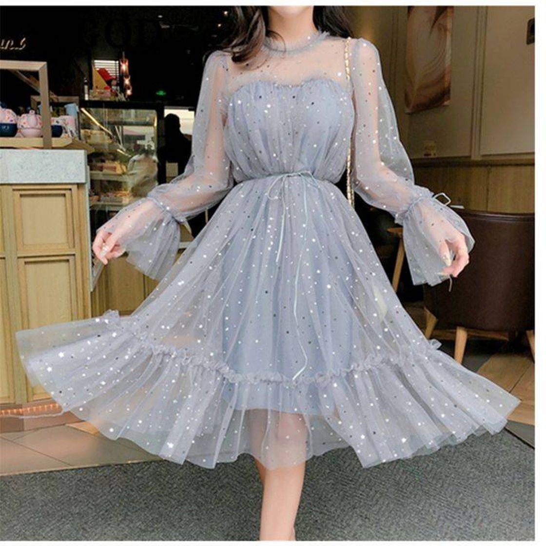 Moda Vestido tipo coreano, kimono . Tem ele no site da Aliexpress