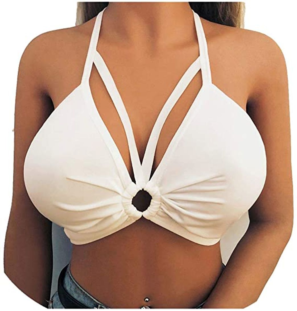 Fashion Sex Costumes Women Erotic Bandage Sexy Lingerie Solid Color  Crop Top Sexy Bra