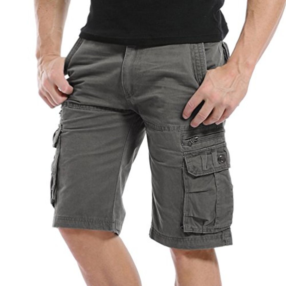 Fashion AYG Cargo Shorts Bermudas Hombre Pantalones Cortos