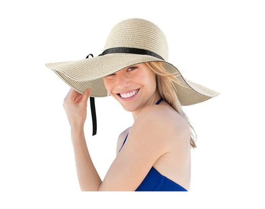 Sombrero para el Sol  Sombrero De Sol De Verano para Mujer Chapeu De ala Ancha para Niña    Algodón Moda Clásica Cordón De Barbilla Moda