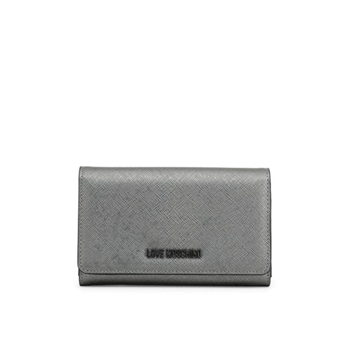 Fashion Love Moschino Flap Over Purse in Grey