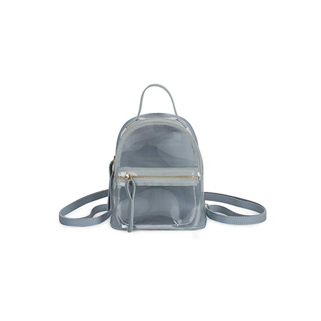 Social Mochila Transparente Transparente para Mujer Jelly Color Handbag Small Travel Mochila