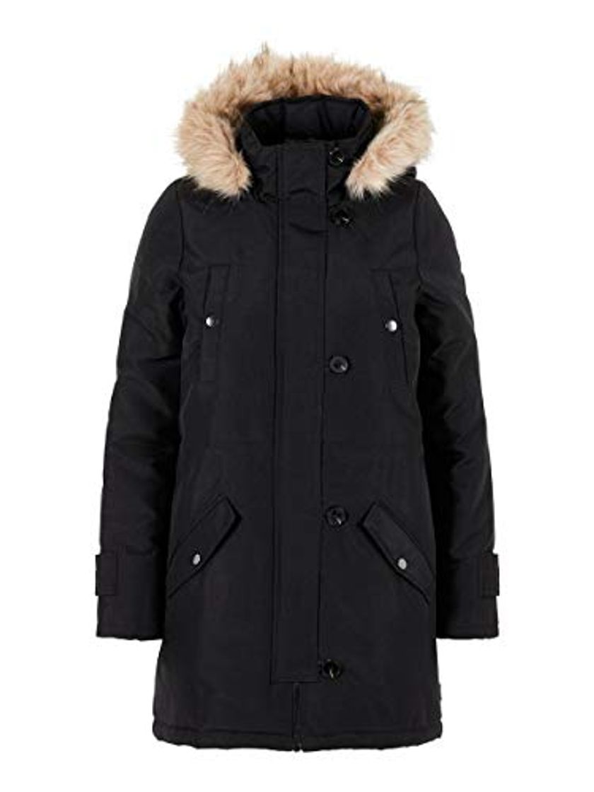 Social Vero Moda Vmexcursion Expedition Aw193/4parka Noos Abrigo, Negro
